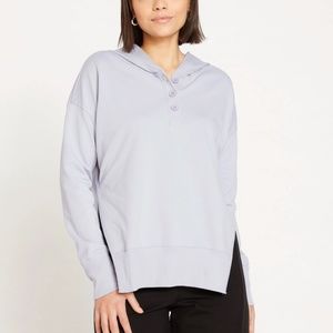 Universal Standard. Lavender French Terry Polo Hoodie size L (22-24)